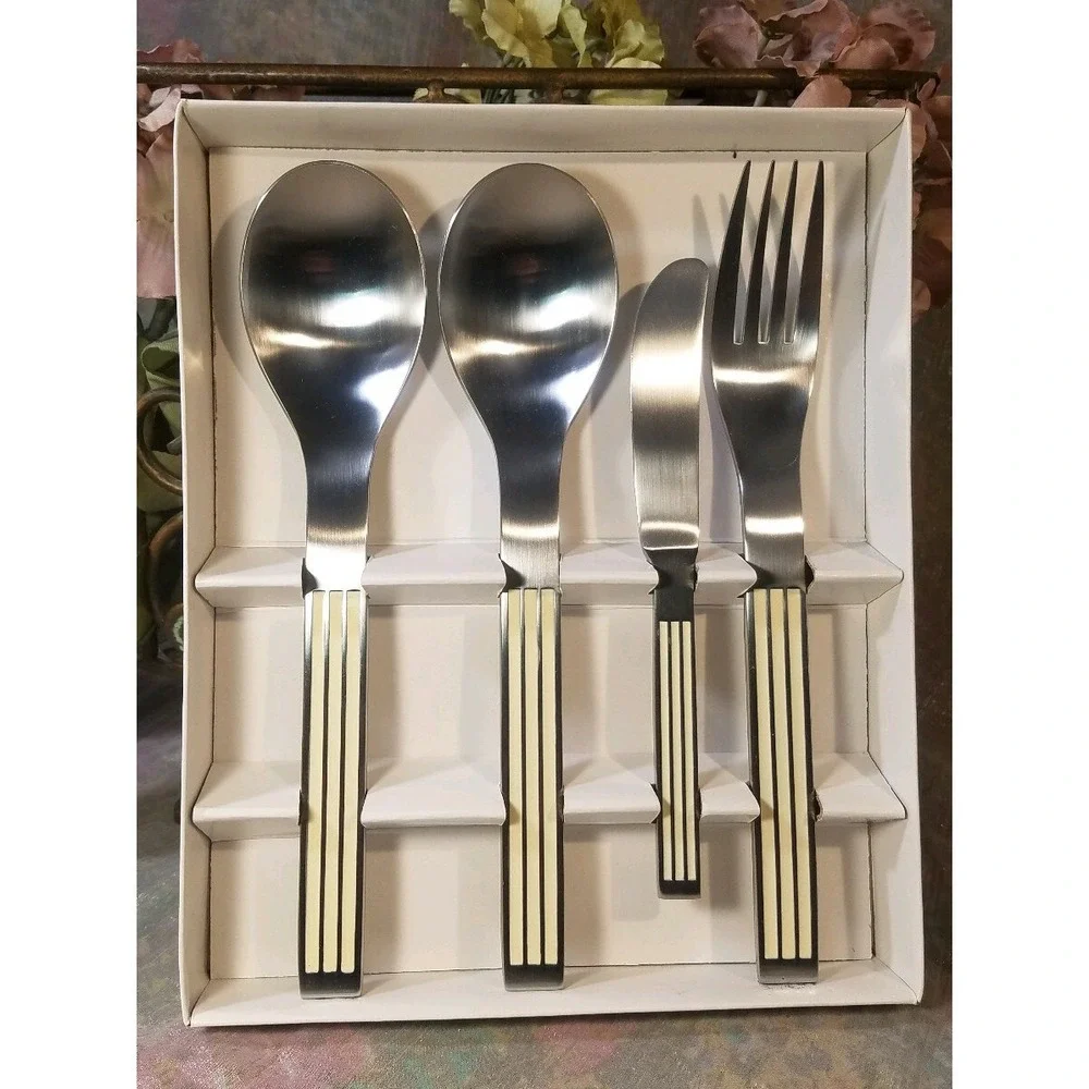 NEW IN BOX 1980's MESA WHITE by Dansk 4‎ Piece Completer Set Japan